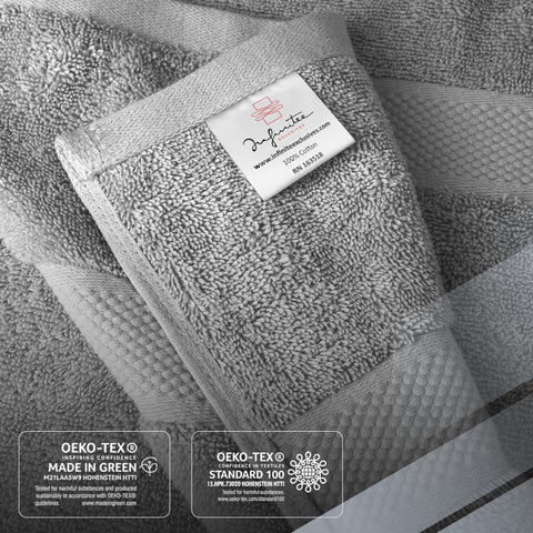 Infinitee Xclusives towels with double-stitching for long-lasting performance