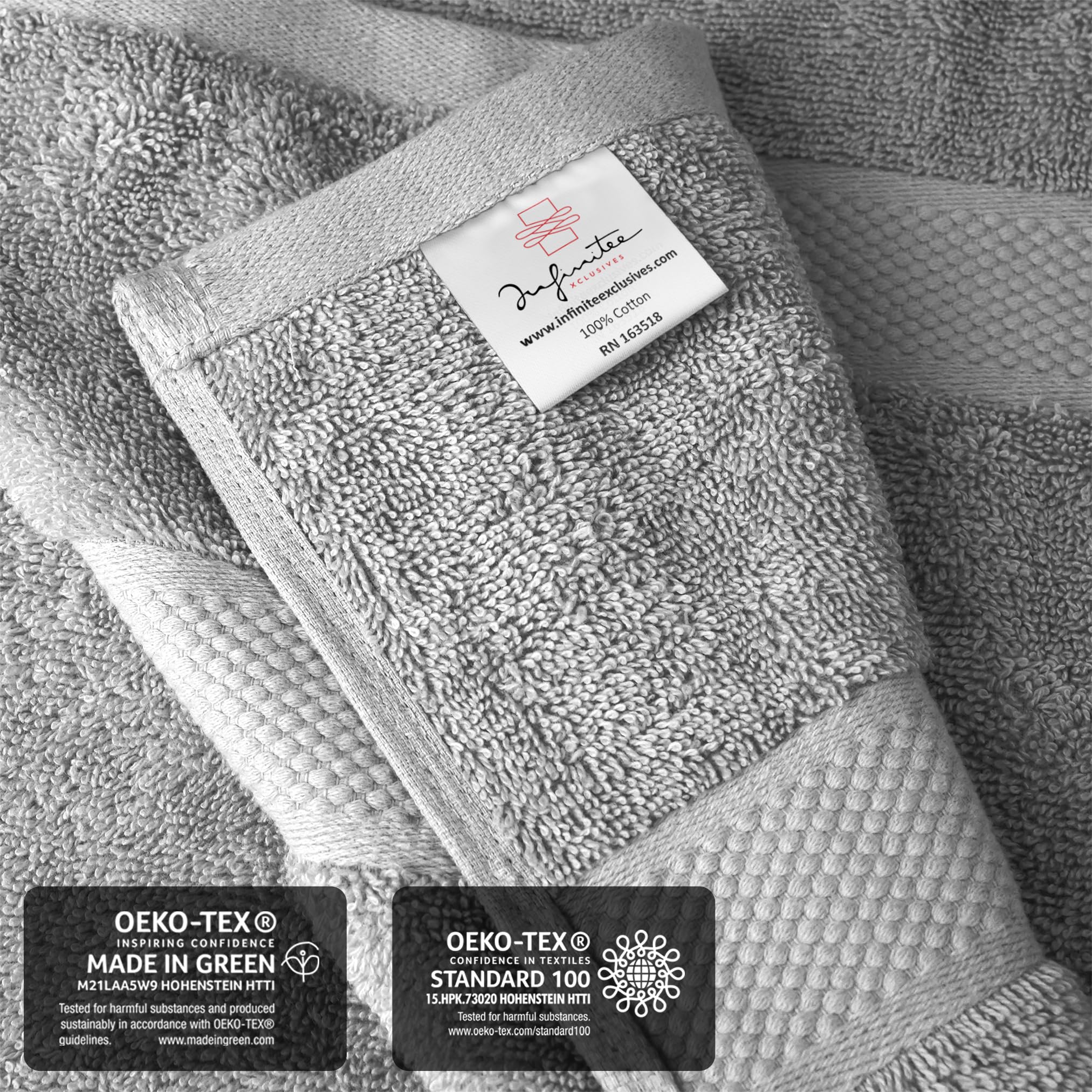 Infinitee Xclusives durable long-lasting towel stays soft after many washes.
