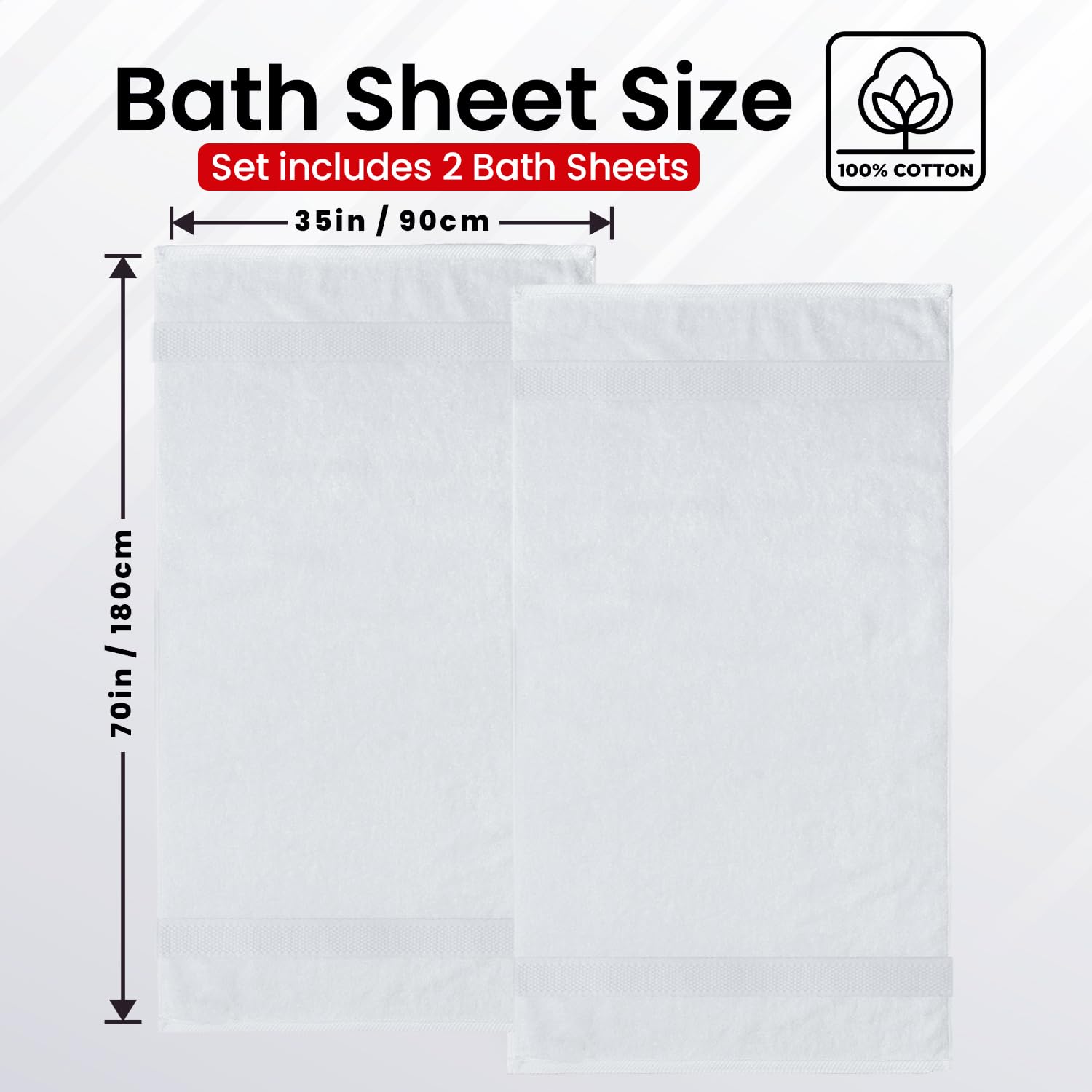 Infinitee Xclusives jumbo bath sheets 600 GSM demonstrate absorbent, luxurious softness.