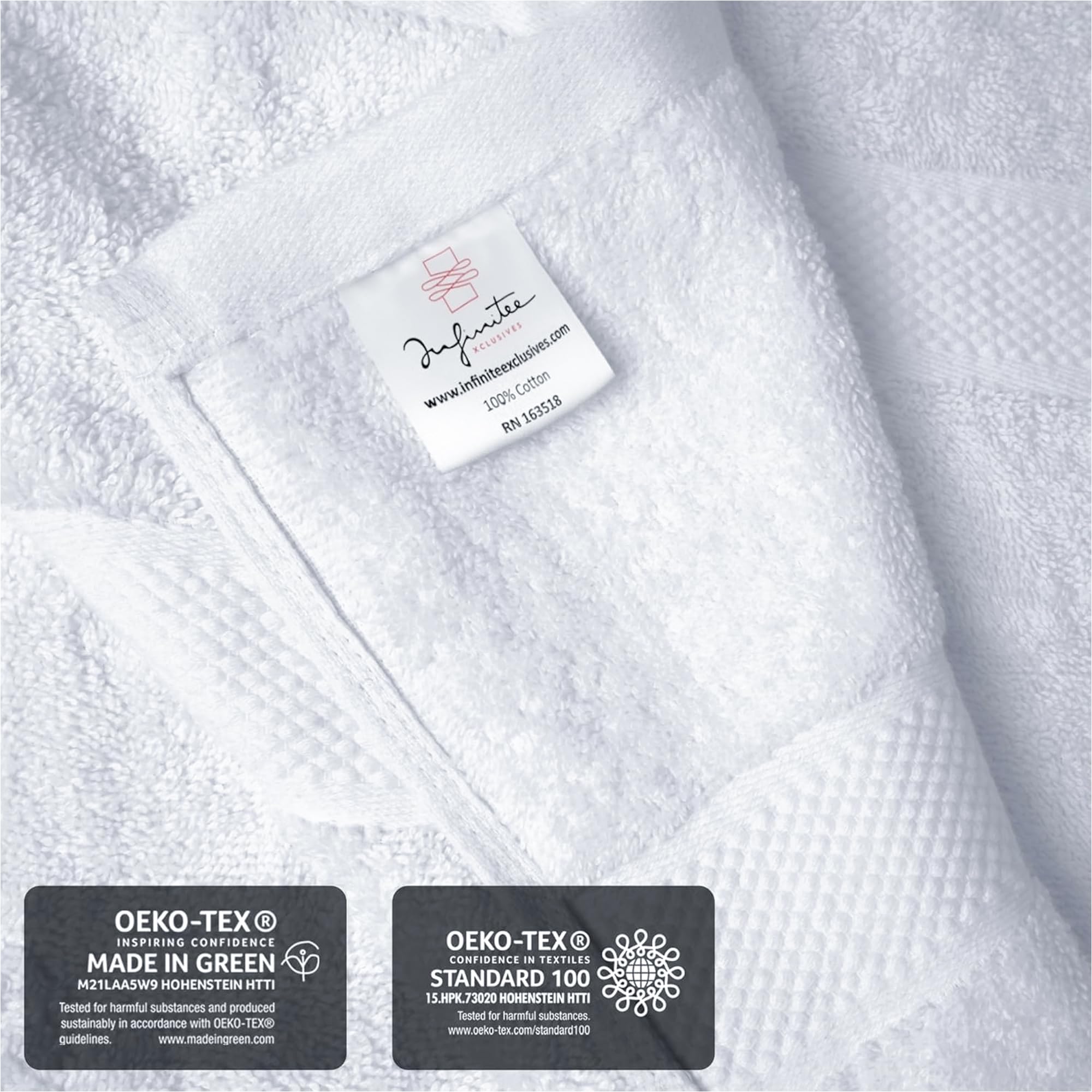Infinitee Xclusives jumbo bath sheets color variety showcases fade-resistant hues.