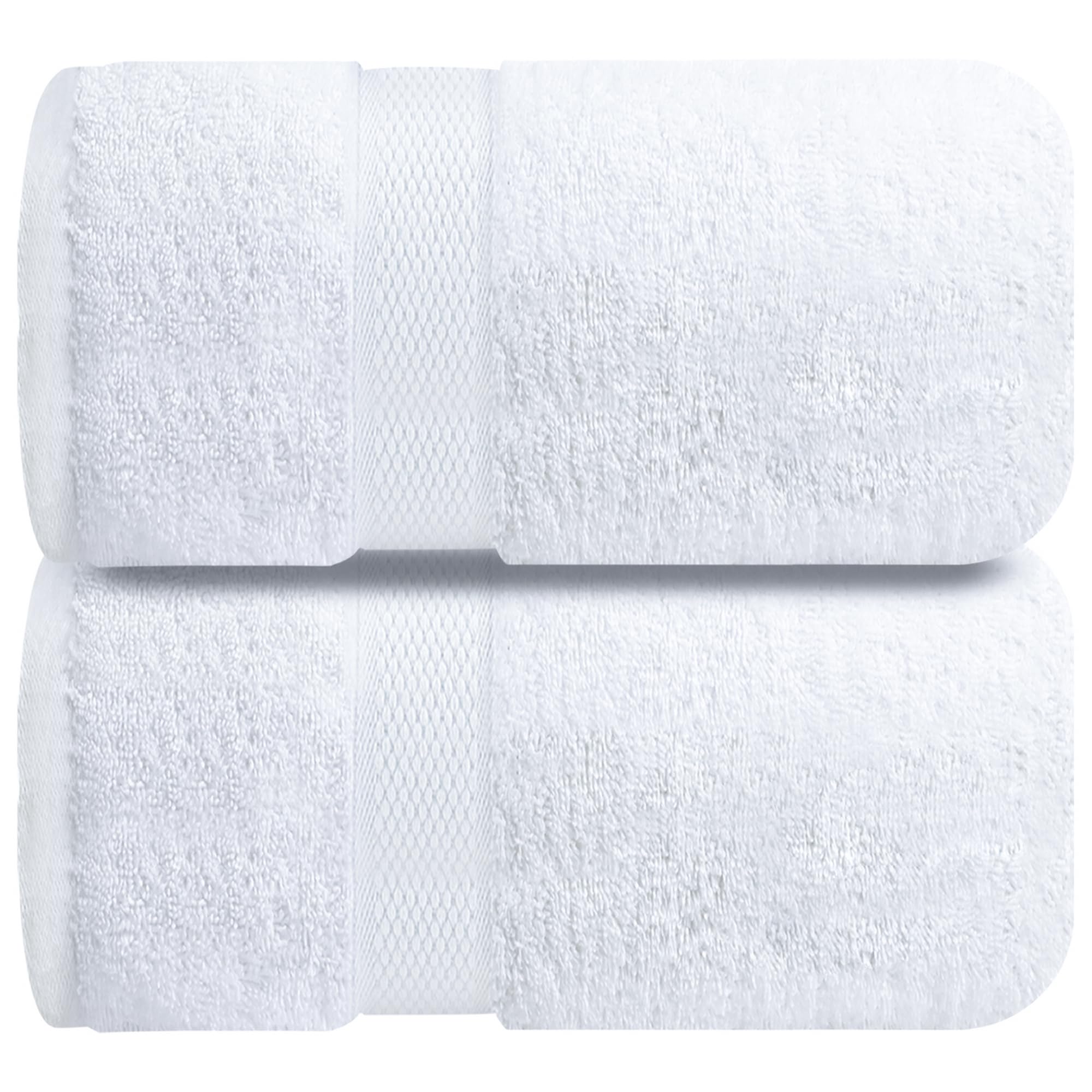 Infinitee Xclusives jumbo bath sheets provide hotel-grade softness for post-shower wrapping.