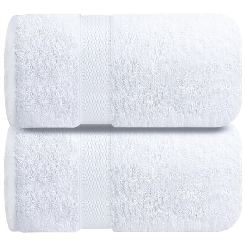 Infinitee Xclusives jumbo bath sheets provide hotel-grade softness for post-shower wrapping.