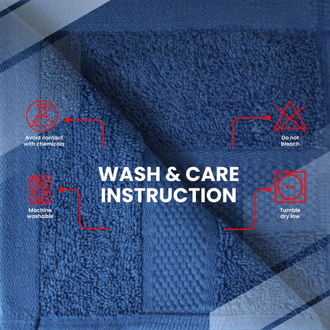 Machine-washable care with Infinitee Xclusives washcloths keeps shape and softness.