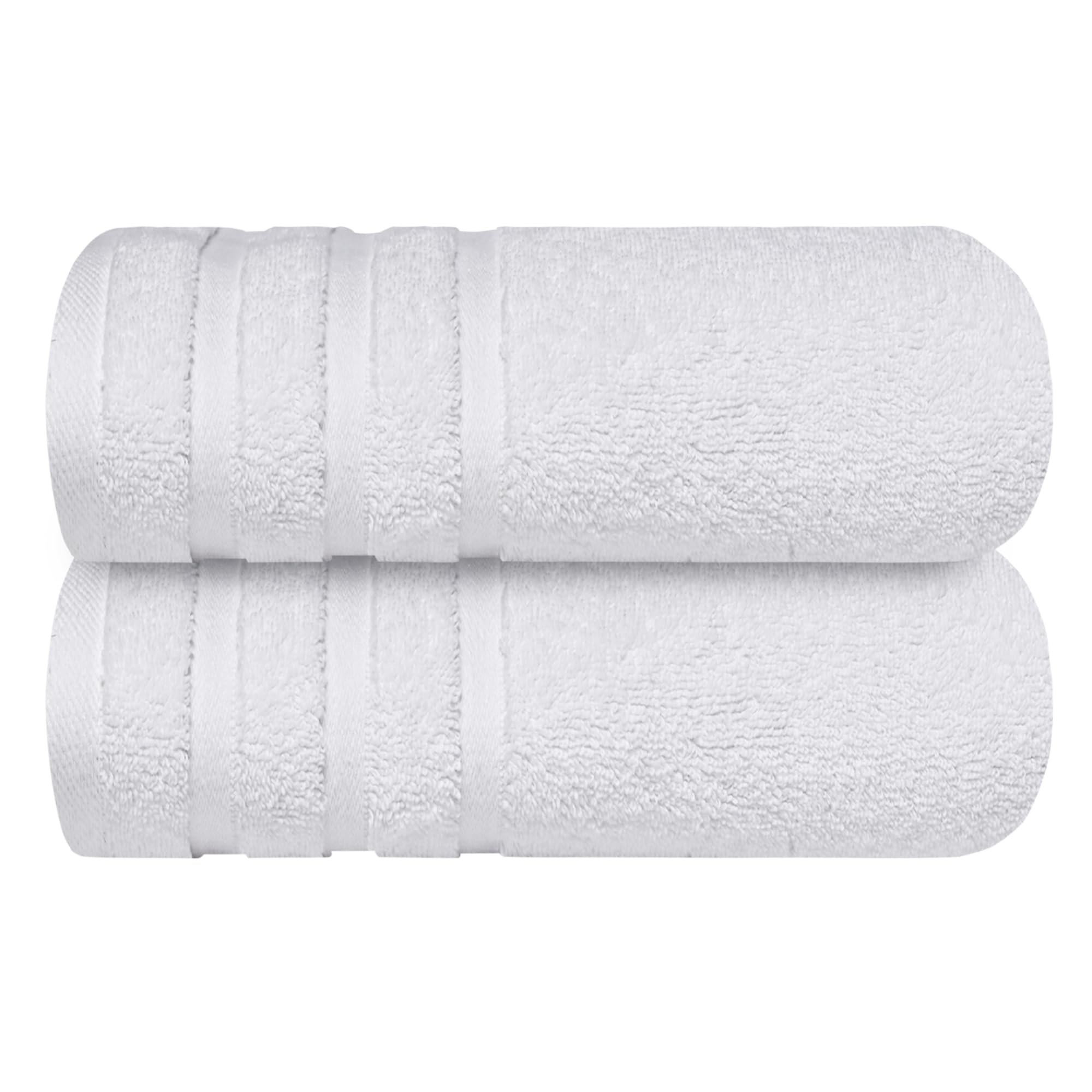 Infinitee Xclusives premium white towels pack-2 ready for daily use.