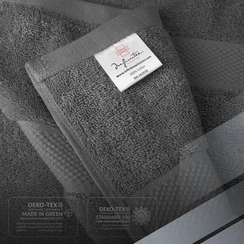 Plush texture of Infinitee Xclusives towels enhances everyday shower routines.