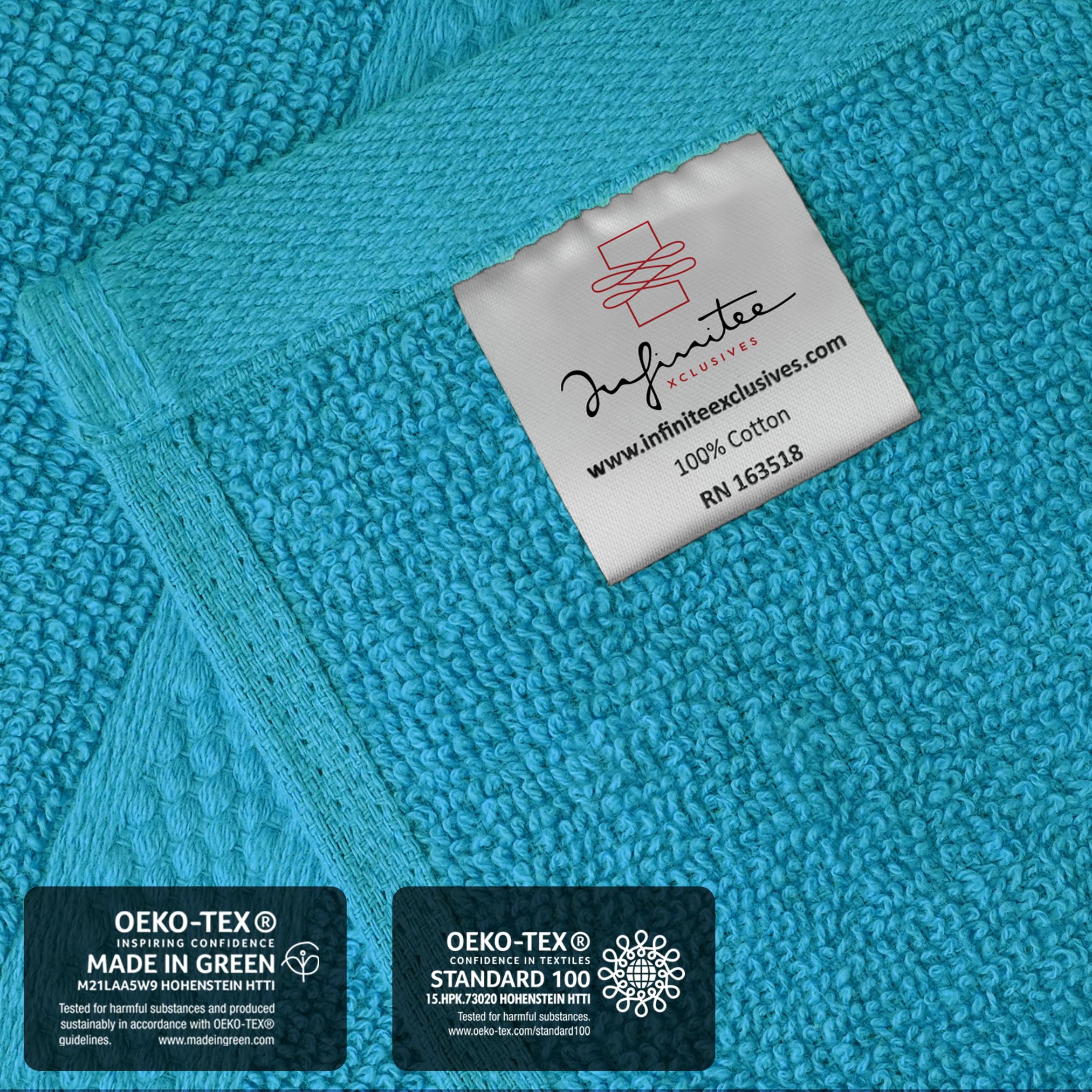 Infinitee Xclusives soft absorbent fiber close-up demonstrating rapid moisture uptake.