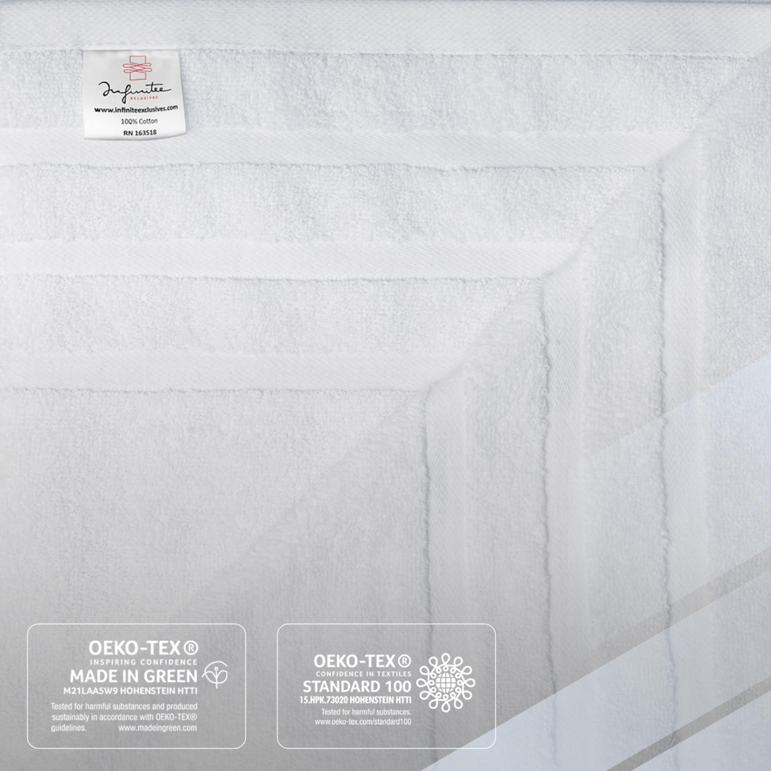 Infinitee Xclusives spa and gym towel use suggesting versatile settings.
