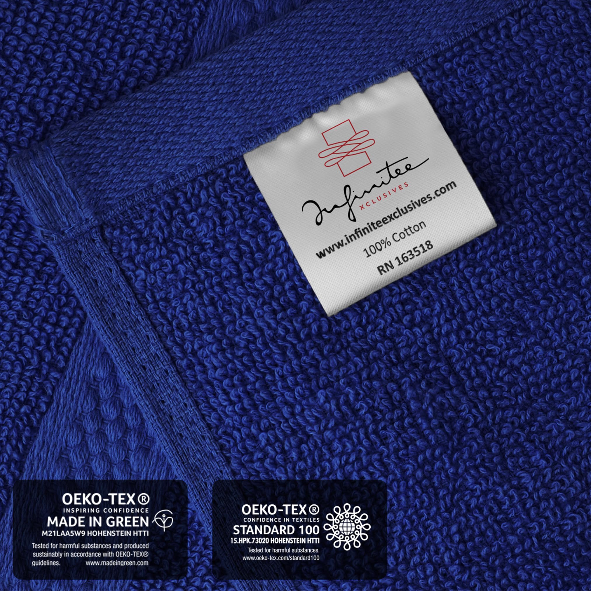 Spa-like pampering at home with Infinitee Xclusives washcloth for gentle cleansing.