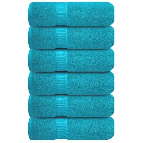 Infinitee Xclusives Teal Hand Towel machine-washable for busy homes and guests