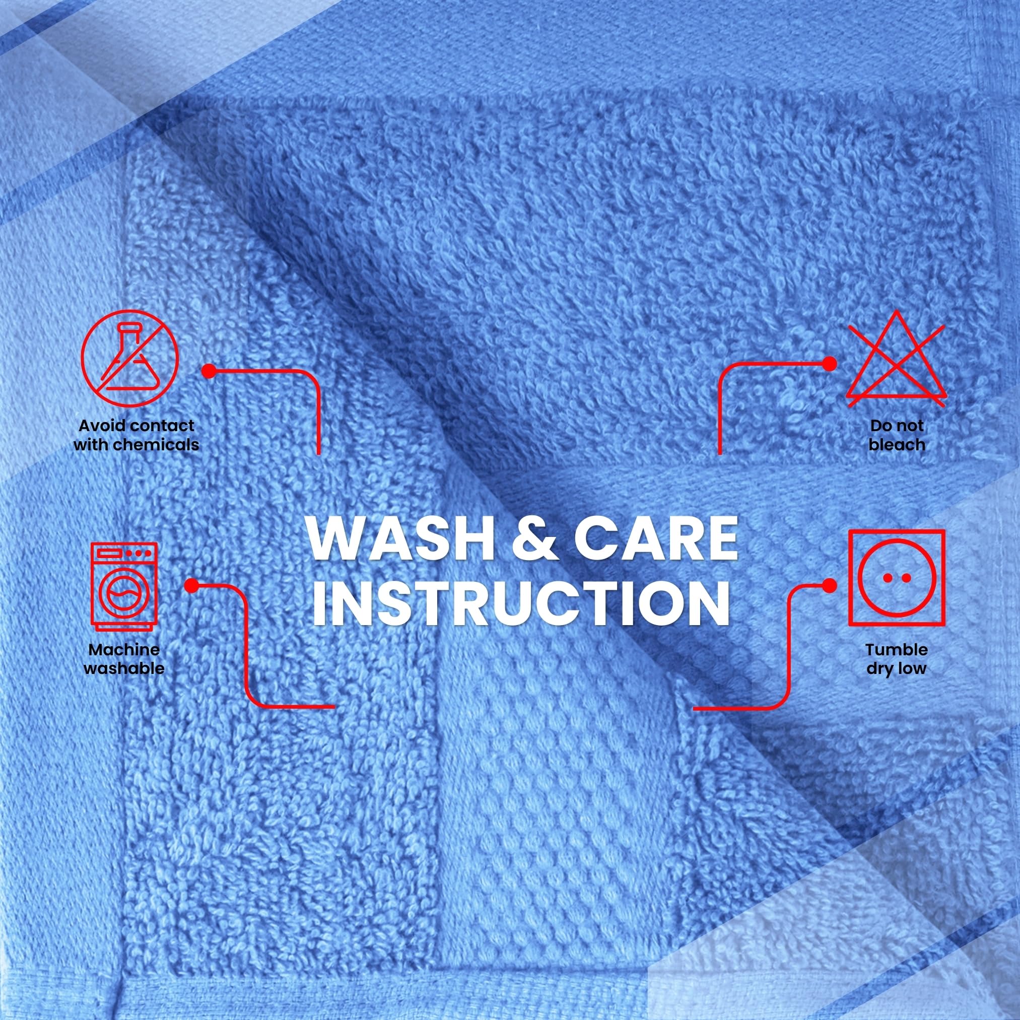 Infinitee Xclusives washcloths use 100 percent ring spun cotton, premium and breathable.