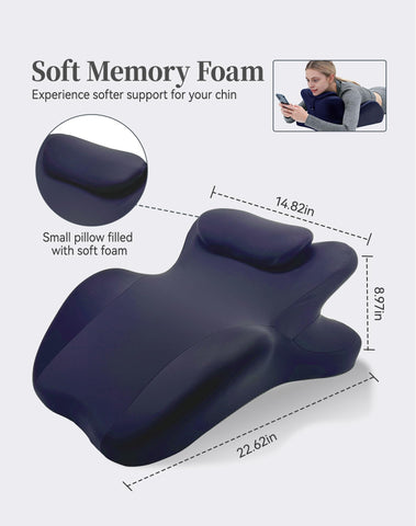 Ingdgnoso ergonomic wedge with 5-zone contour aligning spine for better posture