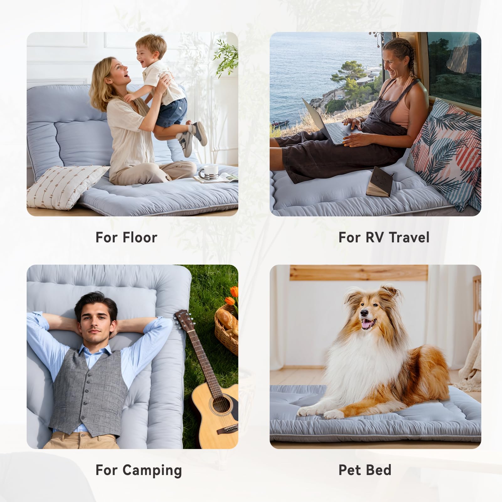 Ingdgnoso versatile sleep solution works as futon sofa bed.