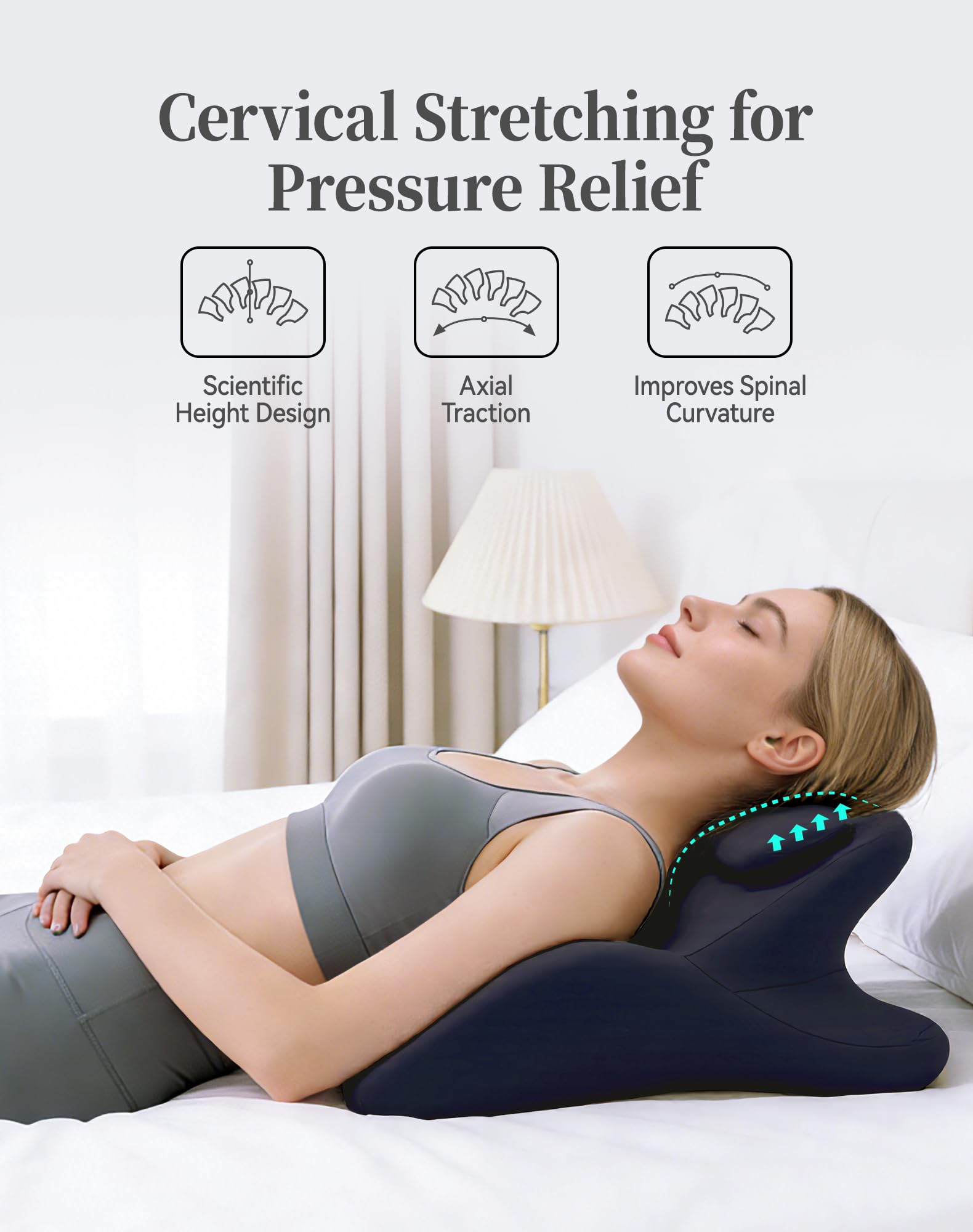Ingdgnoso memory foam wedge pillow provides lumbar and back support