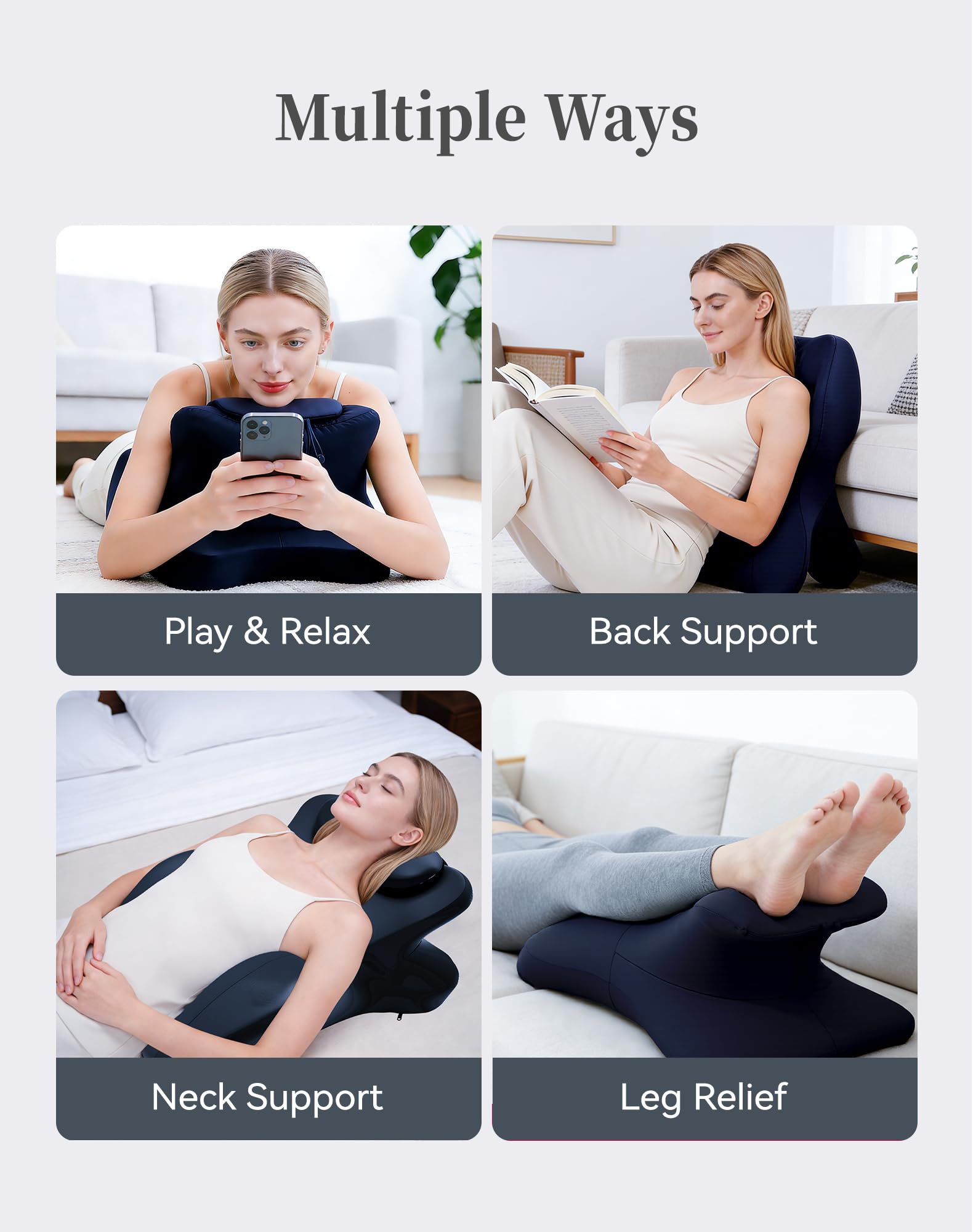Ingdgnoso wedge pillow with removable machine-washable cover for easy care