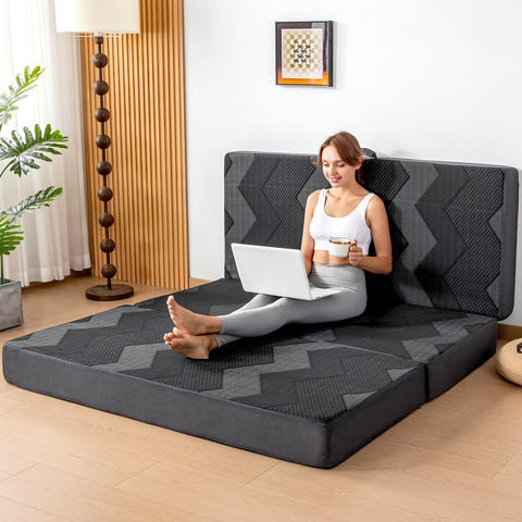 INGEROOM foldable mattress ready for yoga, naps, or guests.