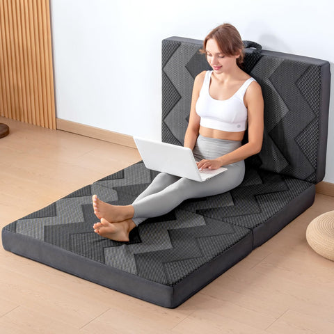 INGEROOM foldable twin mattress packaged for compact delivery and easy setup.