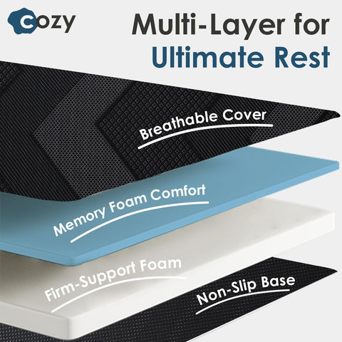INGEROOM foldable twin mattress unfolded as a comfortable bed for camping.