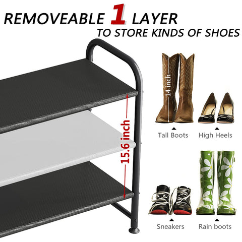 INGIORDAR bottom layer slippers focus illustrates extra room for slippers and oversized shoes