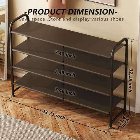 Bottom layer kept for slippers to maximize shoe organization