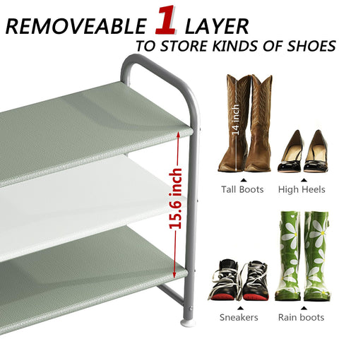 INGIORDAR installed in closet or entryway saves space and shows shoes