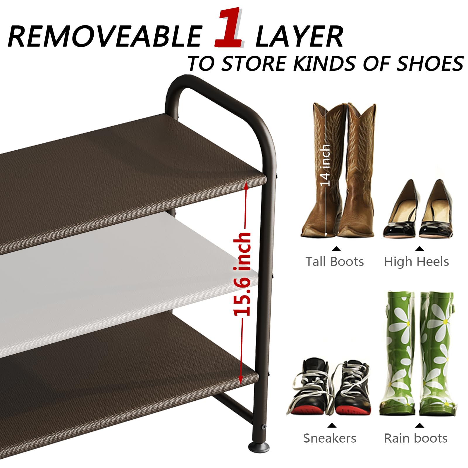 INGIORDAR foot pads protect floors and stabilize the rack