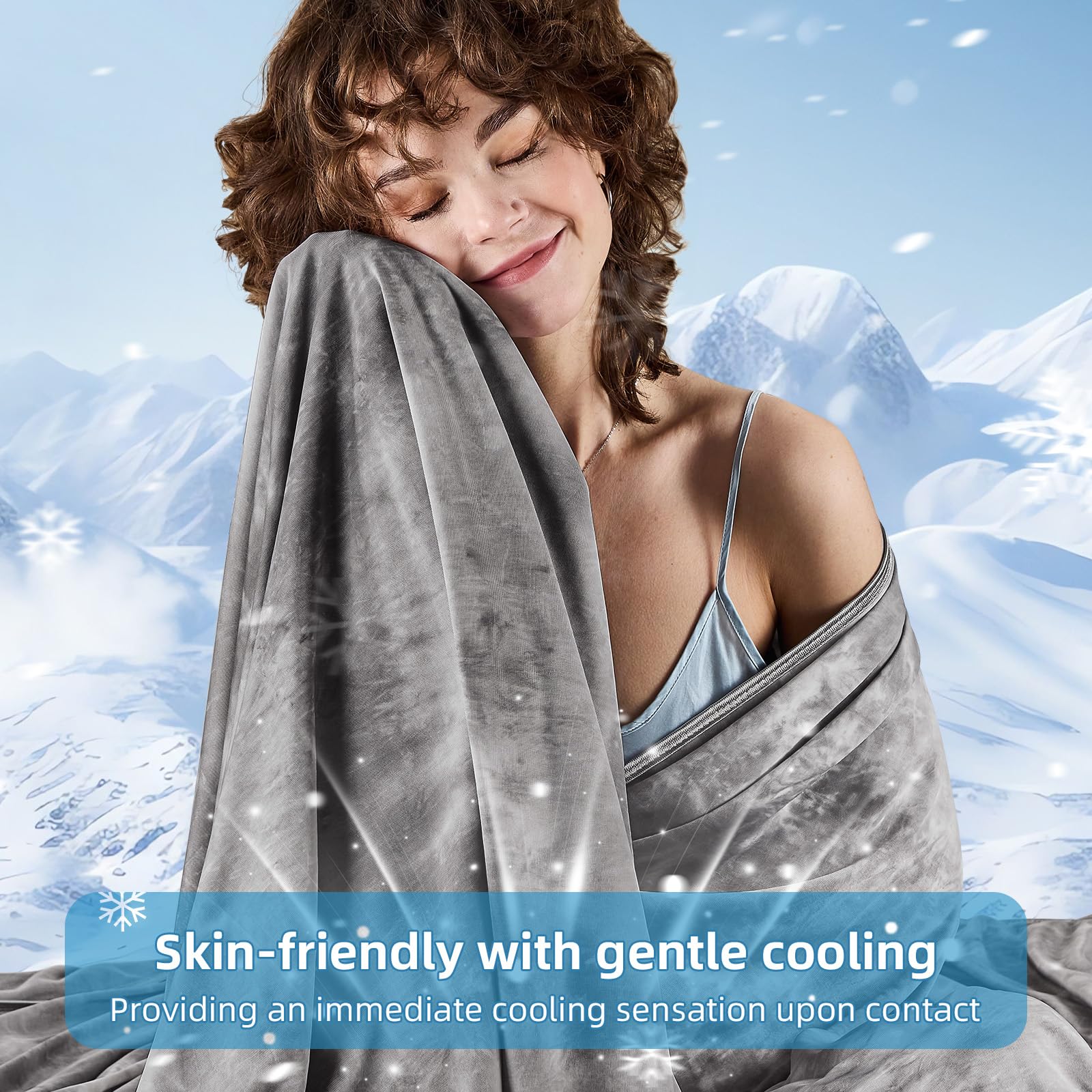 Inhand cooling blanket king size gift-ready packaging suggests thoughtful present.