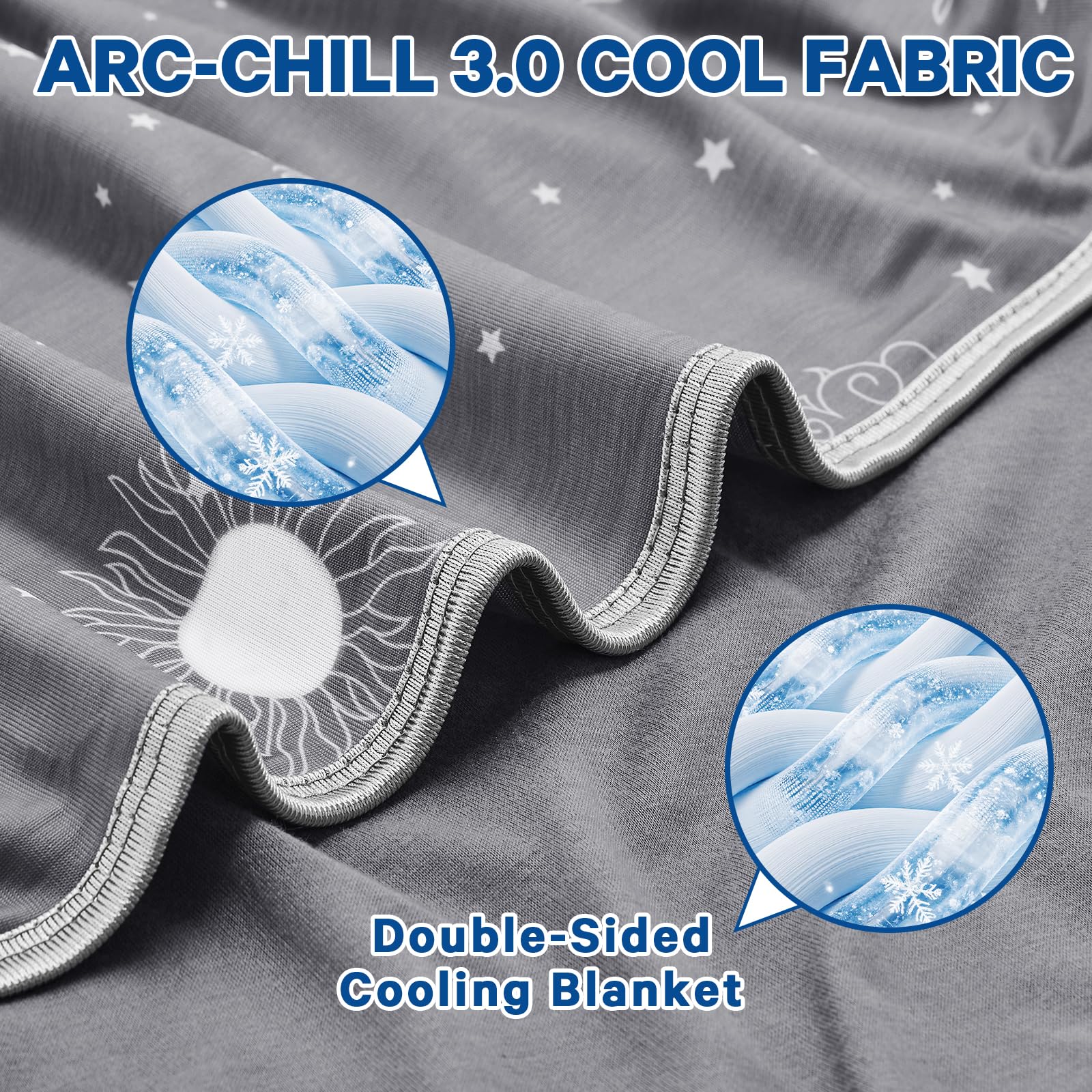 Inhand cooling blanket queen arc-chill-fabric delivers lasting coolness