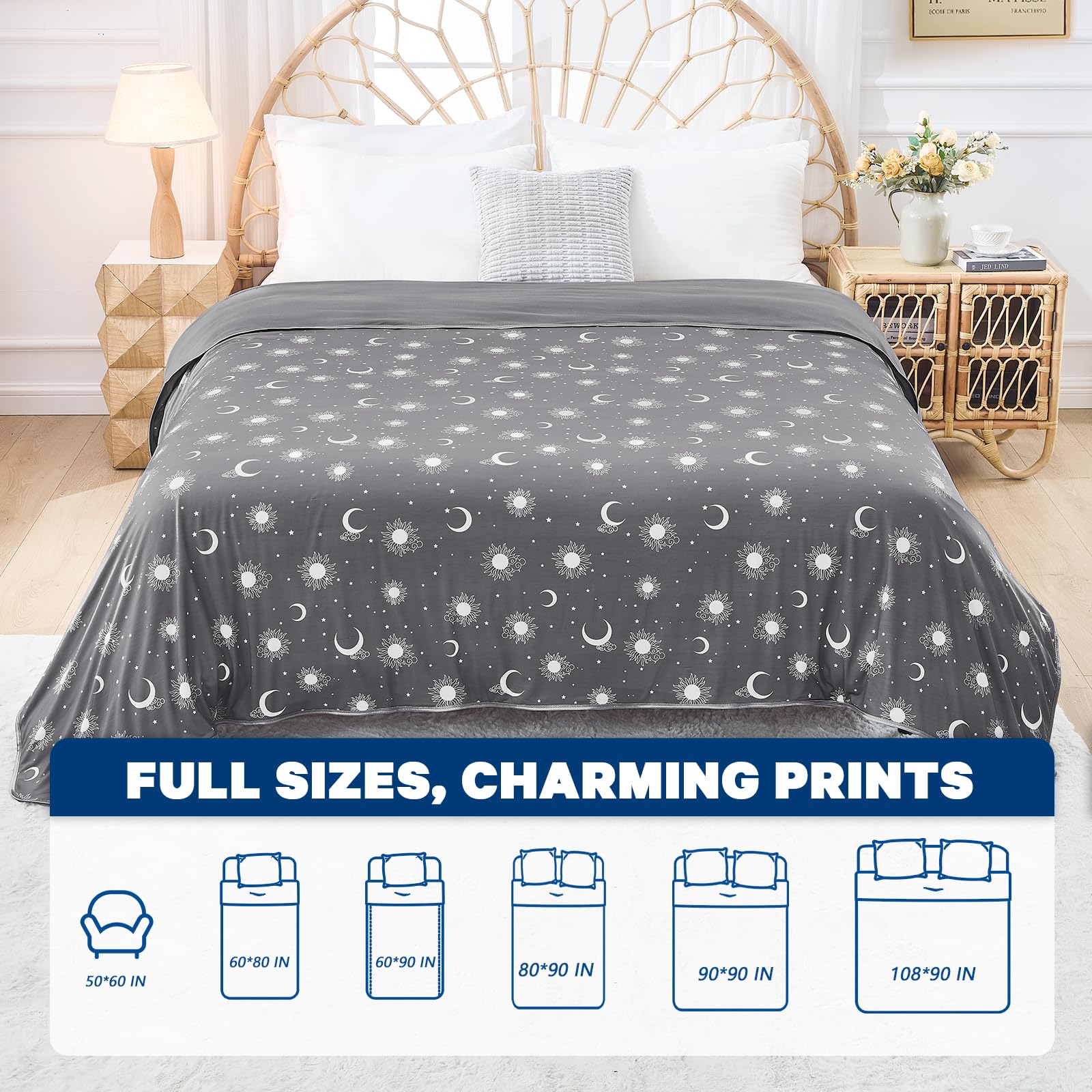 Inhand cooling blanket queen easy-care fabric is machine washable and simple to clean