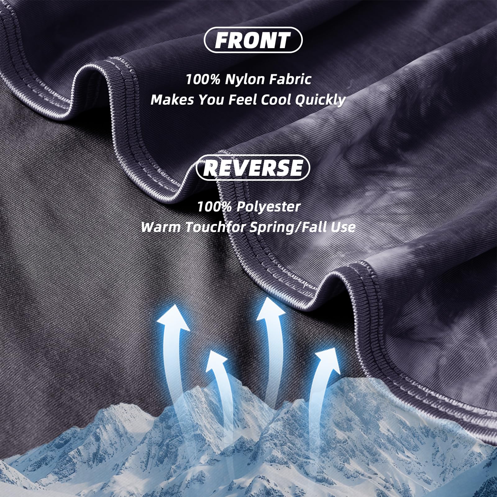 inhand cooling blanket queen tie-dye pattern adds decorative appeal