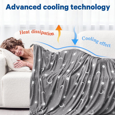 Inhand cooling blanket queen travel-friendly size stays cool on sofas and trips