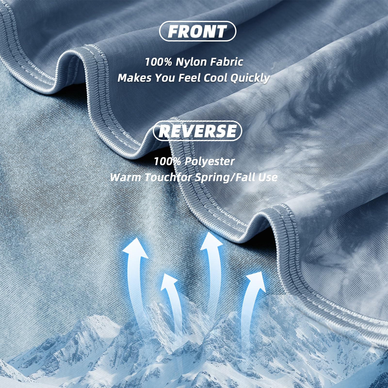 inhand cooling blanket reverse breathable layer supports year-round comfort