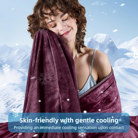 Inhand cooling blanket tie-dye pattern adds stylish decor to the room.