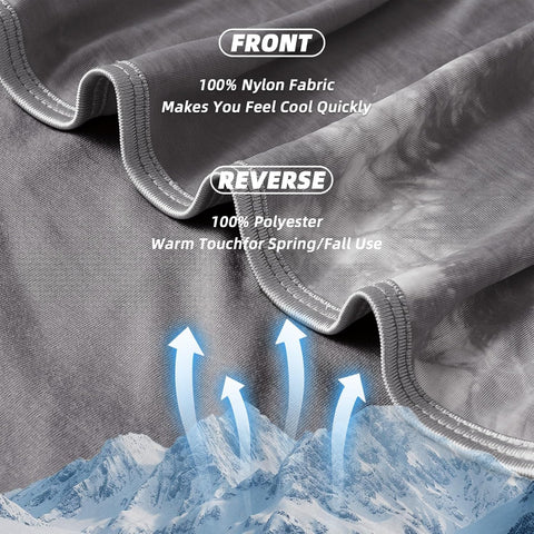 Inhand Twin XL cooling blanket tie-dye pattern adds stylish cooling décor.