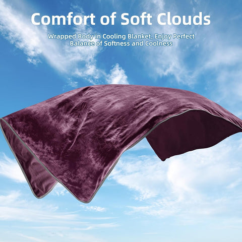 Inhand cooling blanket two adults sleeping demonstrates shared cooling relief.