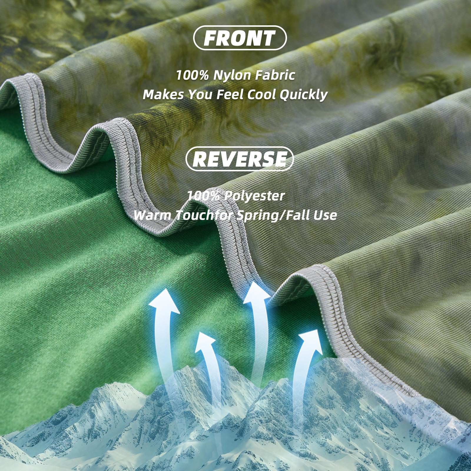 inhand tie-dye design blanket adds decorative appeal to modern bedrooms