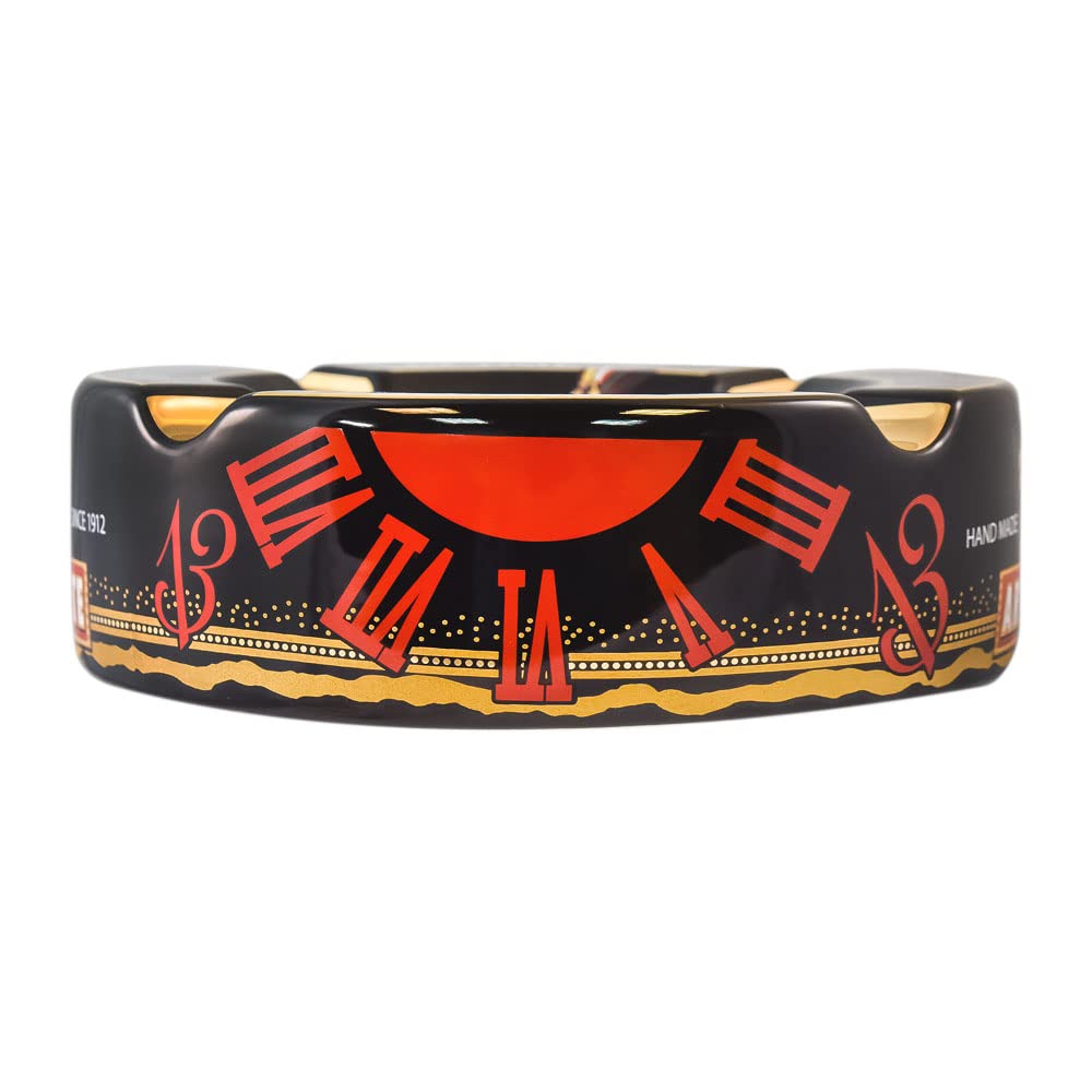 Inhouse Arturo Fuente porcelain ashtray with glossy glaze for quick cleaning.