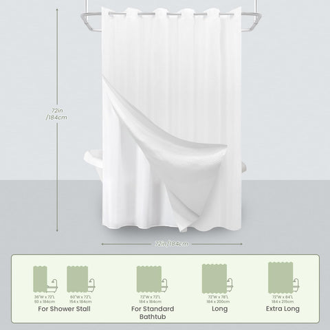 INHOUSOLU 230gsm weighted-hem provides durable drape.
