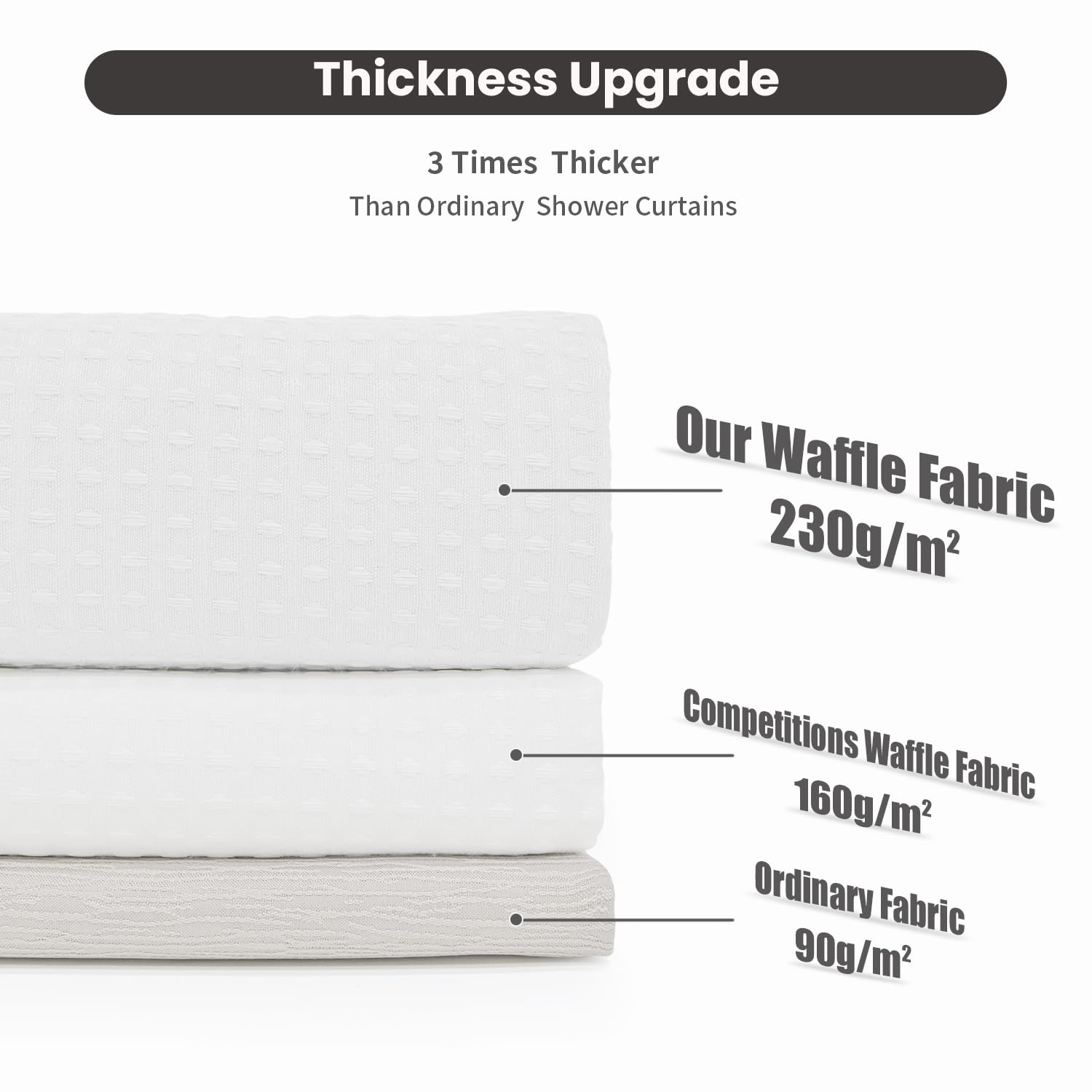 INHOUSOLU magnetic weighted bottom keeps layers steady during showers.