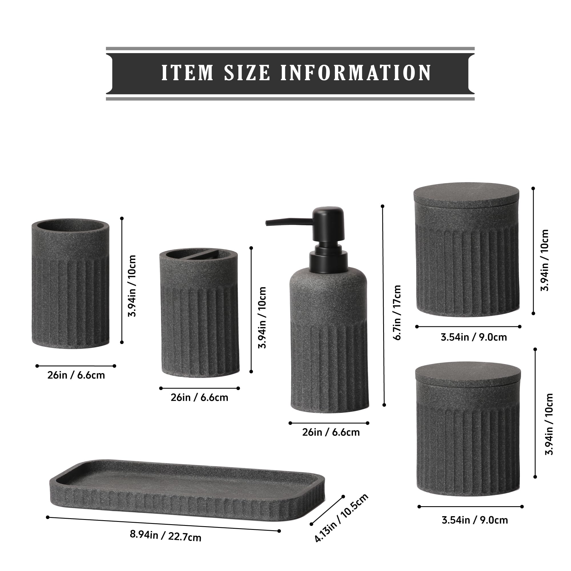 INIUNIK vanity tray unifies accessories and reduces clutter on the counter.