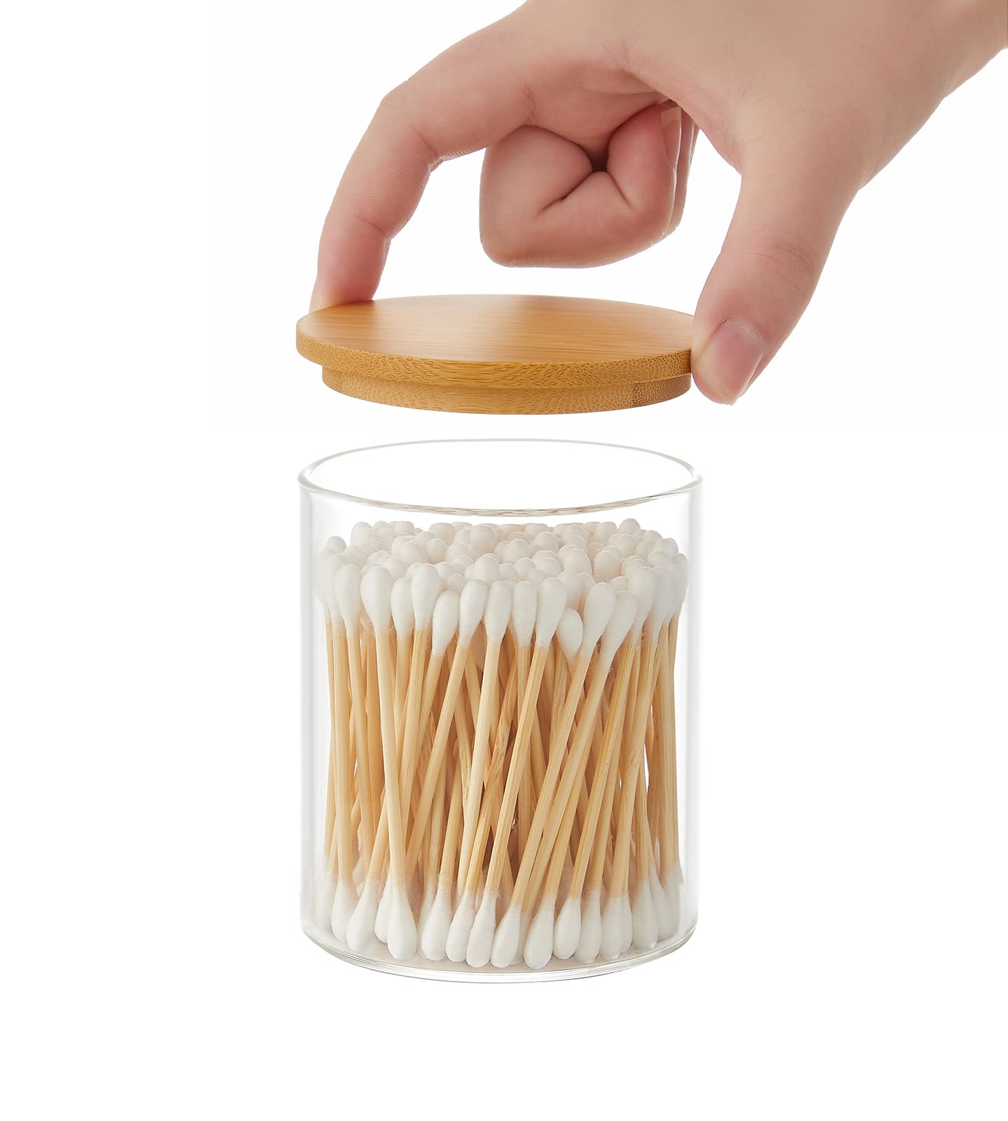 INIUNIK clear bathroom organizer fits on vanity without clutter.
