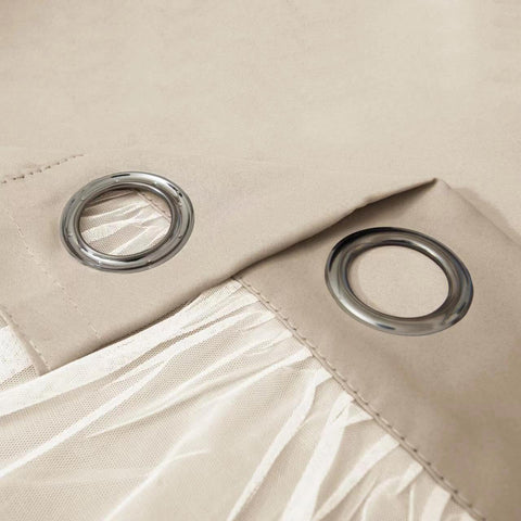 Two-panel set shown in a cozy bedroom for restful evenings.