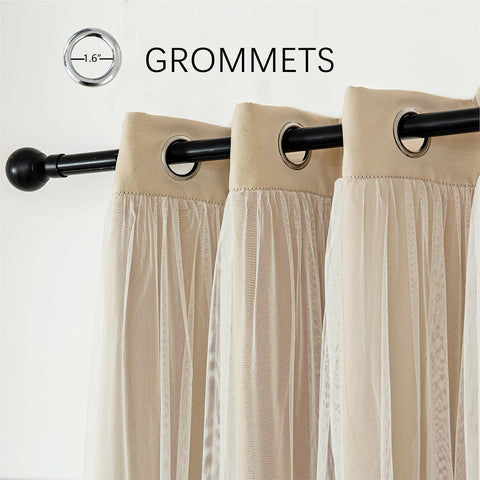 INLINAS machine-washable polyester fabric for easy care.