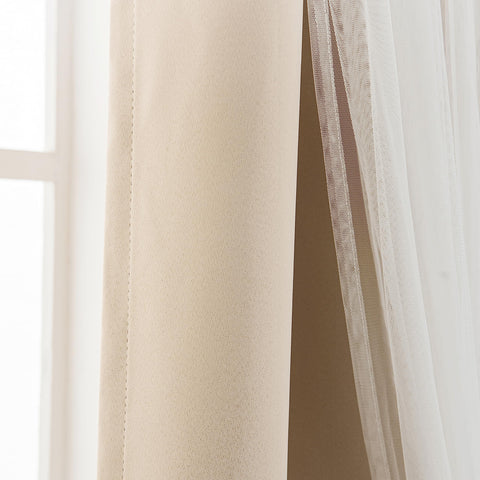 INLINAS sheer overlay allows natural light while preserving privacy.