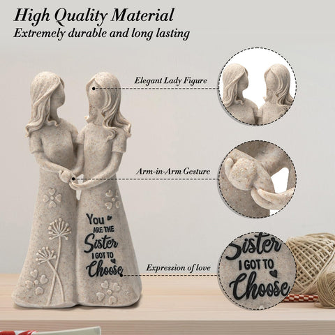 INLOMEM sister figurine gift packaging ready for gifting.