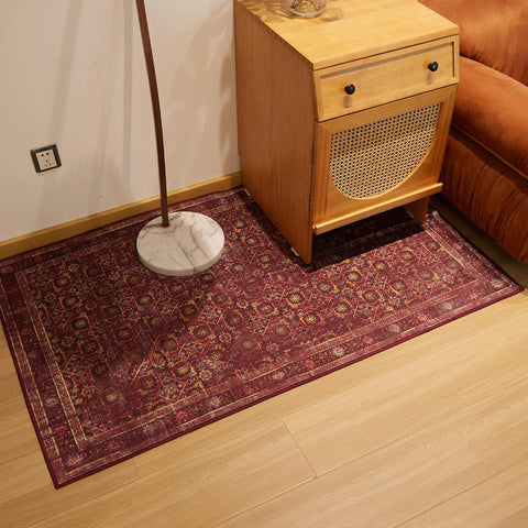 Inlume non-slip rug with TPR backing keeps entryways safe and floors protected