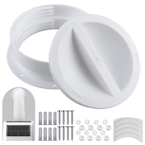 Innconee wall mount connector for 6 inch hose enables secure, leak-free venting