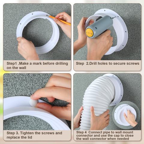 Innconee wall mount screws with caps simplify clean, quick installation