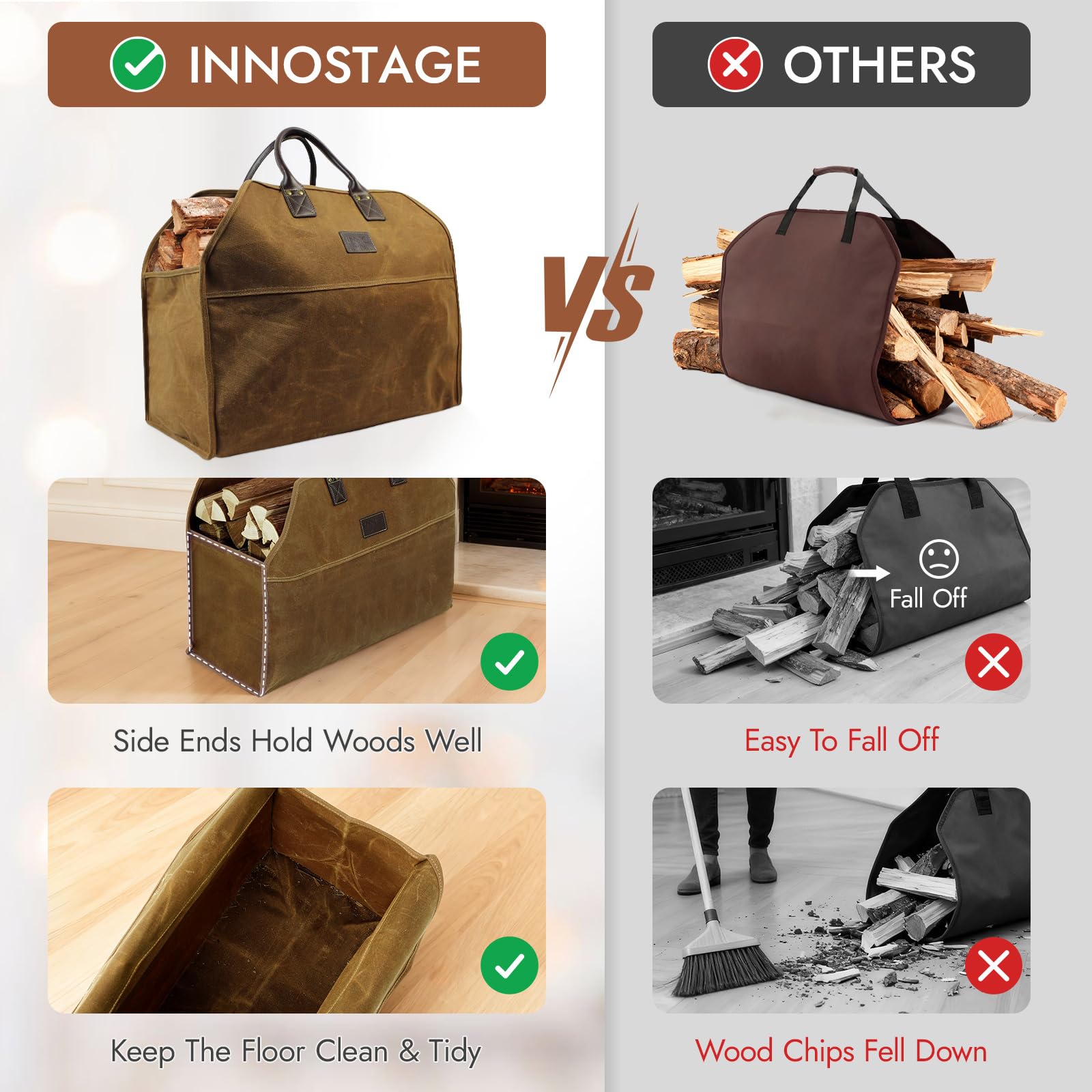 INNO STAGE heavy-duty wax canvas material resists wear and weather