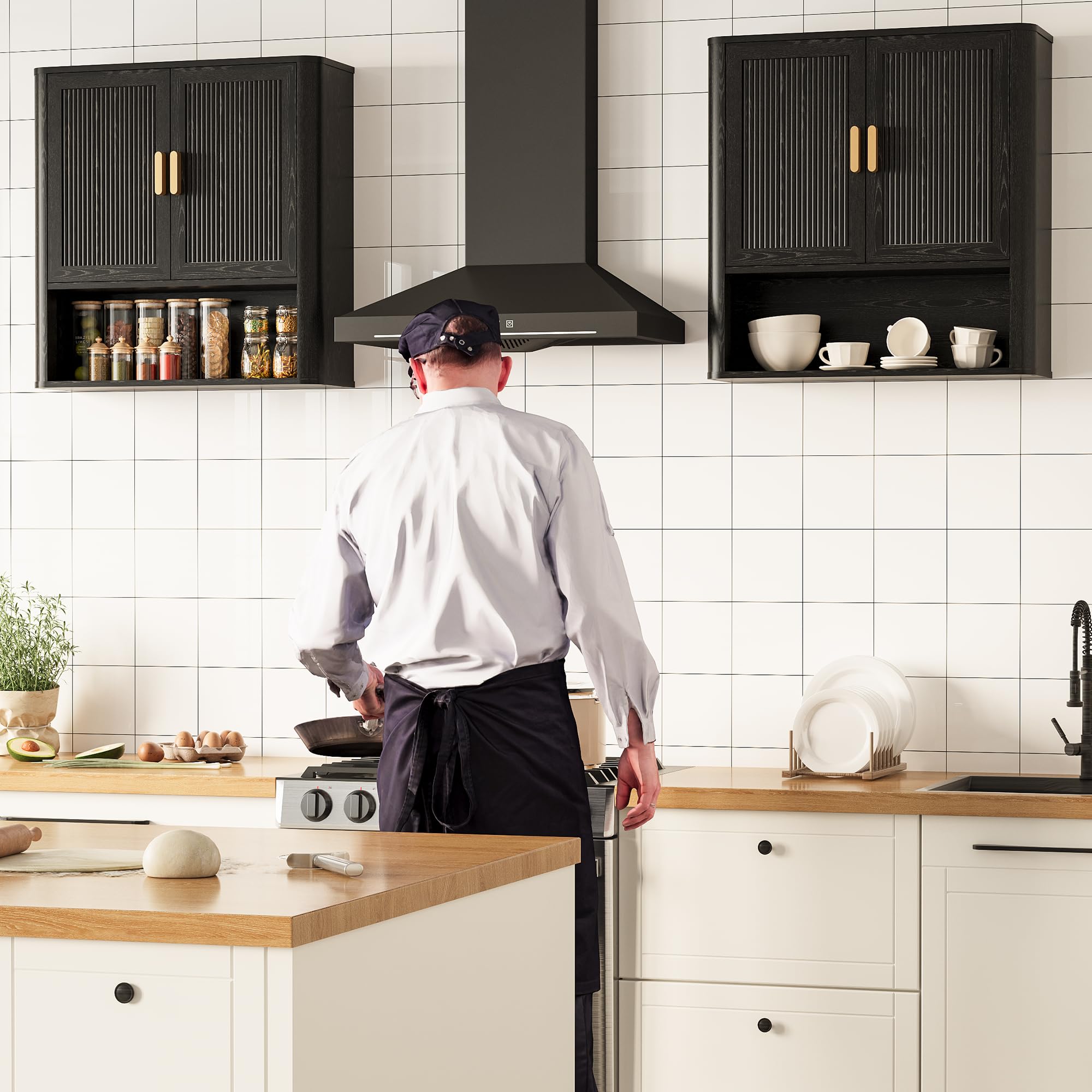 INNOD open shelves configuration for easy access and display.