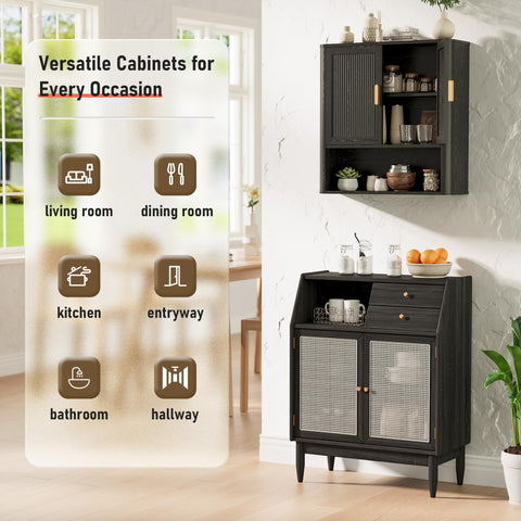 INNOD wall cabinet side view highlighting compact profile and moisture-resistant storage.